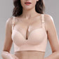 Button Full Cup Plus Size Bra Without Wire