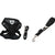 Black mesh pet car seat belt and leash set for safe, comfortable pet travel and walks.