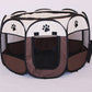 Fast folding octagonal pet fence, 600D Oxford cloth, waterproof and catching cat, dog cage, pet cage