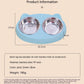 Dog Bowls Double Dog Water And Food Bowls Stainless Steel Bowls With Non-Slip Resin Station, Pet Feeder Bowls For Puppy Medium Dogs Cats