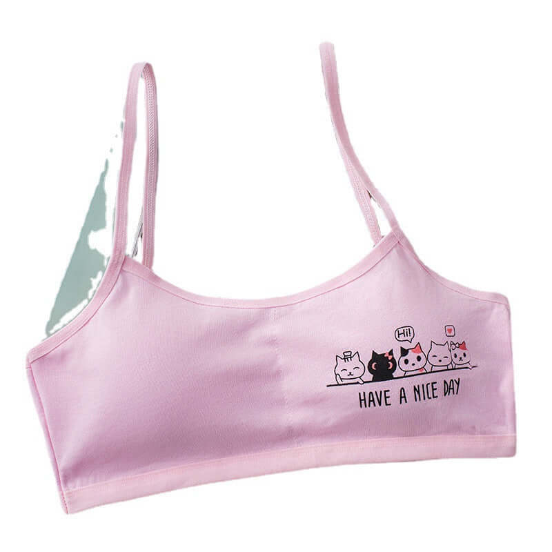 Girl's Bras Cotton Vest Cute