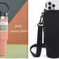 Portable Car Cup Stainless Steel Cup Travel Sports Water Bottle With Handle Cover Coffee Tumbler Cup
