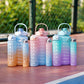 Gradient Three-piece Cup Large Capacity Sports Cold Water Bottle