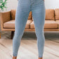 Lady's Stretch Jeans Elastic Waist Slim Fit Skinny Pants