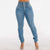 European And American Stretch Slimming Jeans Women's Button