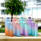 Gradient Three-piece Cup Large Capacity Sports Cold Water Bottle